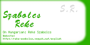 szabolcs reke business card